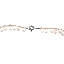 Natural Rose Quartz Briolette Drop Gemstone Necklace Jewelry