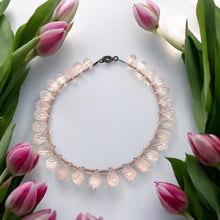 Natural Rose Quartz Gemstone Bracelet | Drop 8x5mm Briolette Cut Gemstone Beads | 7.5 Inch Jewelry for Her - Bracelet