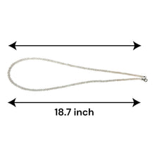 Natural Rose Quartz Necklace | Rondelle 4mm Faceted Cut Gemstone Beads | 18.7 Inch Handmade Jewelry - Necklace