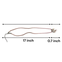 Natural Rose Quartz Pendant 10mm Drop Shape Gemstone With Light Pink Twisted Cord Necklace Symbol Of Love Compassion
