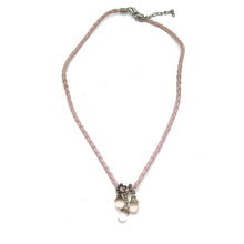 Natural Rose Quartz Pendant 10mm Drop Shape Gemstone With Light Pink Twisted Cord Necklace Symbol Of Love Compassion