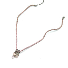 Natural Rose Quartz Pendant 10mm Drop Shape Gemstone With Light Pink Twisted Cord Necklace Symbol Of Love Compassion