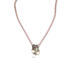 Natural Rose Quartz Pendant 10mm Drop Shape Gemstone With Light Pink Twisted Cord Necklace Symbol Of Love Compassion