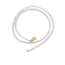 Natural Rose Quartz Rondelle Facet Cut Beads Precious Necklace