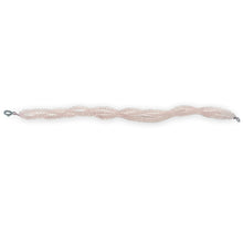 Natural Rose Quartz Twisted Gemstone Bracelet | Rondelle 3.5mm Faceted Cut Gemstone Beads | 7.2 Inch Jewelry for Her