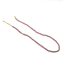 Natural Ruby | 925 Sterling Silver | Faceted Rondelle Beaded Necklace | 3.5mm | Hot Pink | VVS1 Clarity | 18 Inch