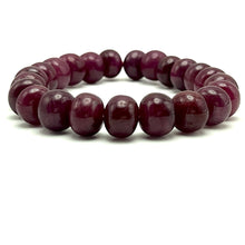 Natural Ruby Bracelet | Smooth 10-11mm Rondelle | 23 Pcs 228.35 Carats | Crimson Red VVS Clarity | Classic Gemstone