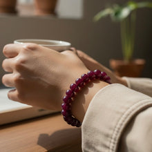 Natural Ruby Bracelet | Smooth 10-11mm Rondelle | 23 Pcs 228.35 Carats | Crimson Red VVS Clarity | Classic Gemstone