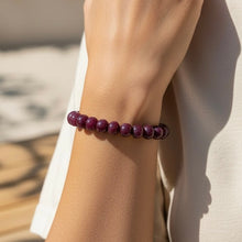 Natural Ruby Bracelet | Smooth 10–11mm Rondelle Beads 23 Pcs 204.05 Carats | Rich Crimson Red VVS Clarity | Timeless