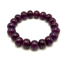 Natural Ruby Bracelet | Smooth 10-12mm Rondelle Beads 19 Pcs 235.20 Carats | Deep Crimson Red VVS Clarity | Gemstone