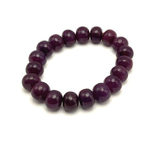 Natural Ruby Bracelet | Smooth 10-12mm Rondelle Beads 19 Pcs 235.20 Carats | Deep Crimson Red VVS Clarity | Gemstone