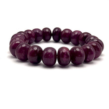 Natural Ruby Bracelet | Smooth 11–12mm Rondelle Beads 20 Pcs 248.30 Carats | Burgundy Red VVS Clarity | July Birthstone