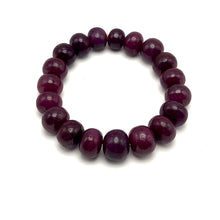 Natural Ruby Bracelet | Smooth 11-14mm Rondelle Beads 19 Pcs 326.20 Carats | Burgundy Red VVS Clarity | Elegant