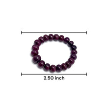 Natural Ruby Bracelet | Smooth 11–14mm Rondelle Beads 21 Pcs 280.90 Carats | Scarlet Red VVS Clarity | Classic Gemstone