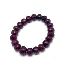 Natural Ruby Bracelet | Smooth 11–14mm Rondelle Beads 21 Pcs 280.90 Carats | Scarlet Red VVS Clarity | Classic Gemstone