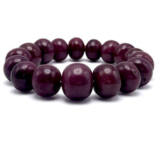 Natural Ruby Bracelet | Smooth 11–15mm Rondelle Beads 17 Pcs 323.25 Carats | Crimson Red VVS Clarity | Stretchable