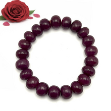Natural Ruby Bracelet | Smooth 11mm Rondelle Beads 21 Pcs 236.90 Carats | Rich Crimson Red VVS Clarity | Unisex Gift
