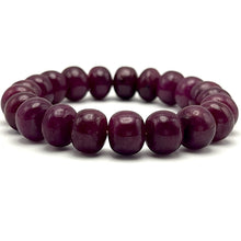 Natural Ruby Bracelet | Smooth 11mm Rondelle Beads 21 Pcs 236.90 Carats | Rich Crimson Red VVS Clarity | Unisex Gift