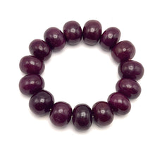 Natural Ruby Bracelet | Smooth 15–16mm Rondelle Beads 15 Pcs 448.50 Carats | Scarlet Red VVS Clarity | Fine Gemstone