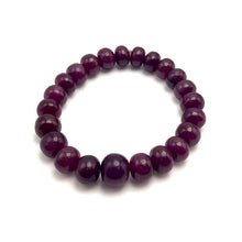 Natural Ruby Bracelet | Smooth 9–13mm Rondelle Beads 23 Pcs 223.05 Carats | Rich Crimson Red VVS Clarity | Beaded