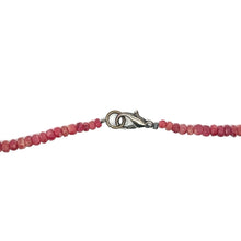 Natural Ruby Gemstone Necklace | Rondelle 4mm Faceted Cut Gemstone Beads | 16.2 Inch July Birthstone Jewelry - Necklace