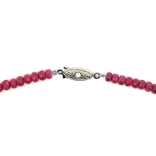 Natural Ruby Gemstone Necklace | Rondelle 5mm Faceted Cut Gemstone Beads | 16.6 Inch July Birthstone Jewelry - Necklace