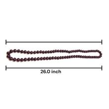Natural Ruby Gemstone Necklace | Smooth 9-10mm Rondelle Beads 79 Pcs 610 Carats | Deep Crimson Red VVS Clarity | 26