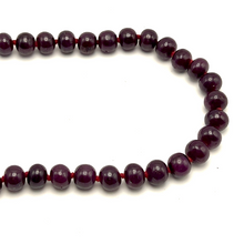 Natural Ruby Gemstone Necklace | Smooth 9-10mm Rondelle Beads 79 Pcs 610 Carats | Deep Crimson Red VVS Clarity | 26