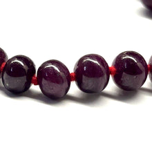 Natural Ruby Gemstone Necklace | Smooth 9-10mm Rondelle Beads 79 Pcs 610 Carats | Deep Crimson Red VVS Clarity | 26