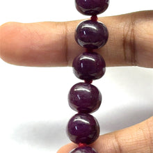 Natural Ruby Gemstone Necklace | Smooth 9-10mm Rondelle Beads 79 Pcs 610 Carats | Deep Crimson Red VVS Clarity | 26