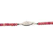 Natural Ruby July Necklace | Rondelle 4mm Faceted Cut Gemstone Beads | 16.5 Inch Birthstone Jewelry - Necklace