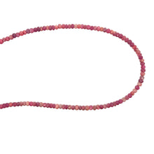 Natural Ruby July Necklace | Rondelle 4mm Faceted Cut Gemstone Beads | 16.5 Inch Birthstone Jewelry - Necklace