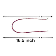 Natural Ruby July Necklace | Rondelle 4mm Faceted Cut Gemstone Beads | 16.5 Inch Birthstone Jewelry - Necklace