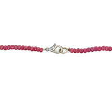 Natural Ruby Matinee Necklace | Rondelle 4mm Faceted Cut Gemstone Beads | 37 Inch July Birthstone Jewelry - Necklace