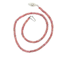 Natural Ruby Necklace | Rondelle 4mm Faceted Cut Gemstone Beads | 14.2 Inch July Birthstone Jewelry - Necklace