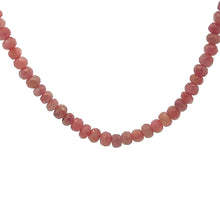Natural Ruby Necklace | Rondelle 4mm Faceted Cut Gemstone Beads | 16 Inch July Birthstone Jewelry - Necklace