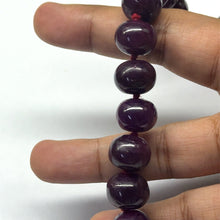 Natural Ruby Necklace | Smooth 11-13mm Rondelle Beads 60 Pcs 1009.66 Carats | Rich Crimson Red VVS Clarity | 25 Inch