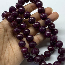 Natural Ruby Heirloom Necklace Statement Rondelle 11-13mm Plain Cut VVS Clarity Crimson Color Gemstone Jewelry For Strength, Protection & Stability