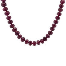 Natural Ruby Necklace | Smooth 11-13mm Rondelle Beads 70 Pcs 979.27 Carats | Vivid Crimson Red VVS Clarity | 26 Inch