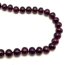 Natural Ruby Necklace | Smooth 11-14mm Rondelle Beads 54 Pcs 912.50 Carats | Crimson Red VVS Clarity | 22.4 Inch Luxury