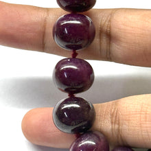 Natural Ruby Necklace | Smooth 11-14mm Rondelle Beads 54 Pcs 912.50 Carats | Crimson Red VVS Clarity | 22.4 Inch Luxury