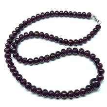 Natural Ruby Necklace | Smooth 7–13mm Rondelle Beads 81 Pcs 405.55 Carats | Deep Burgundy Red VS Clarity | 22 Inch