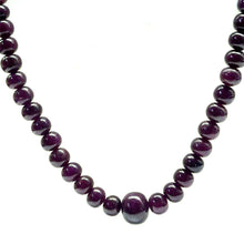 Opulent Natural Ruby Smooth Necklace 7mm Rondelle with 13mm Central Ruby Gemstone Jewelry with Timeless Elegance for Prosperity, Recognition & Protection