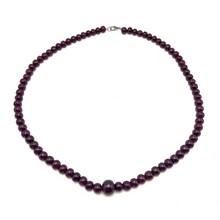Natural Ruby Necklace | Smooth 7–13mm Rondelle Beads 81 Pcs 405.55 Carats | Deep Burgundy Red VS Clarity | 22 Inch