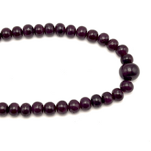 Natural Ruby Necklace | Smooth 7–13mm Rondelle Beads 81 Pcs 405.55 Carats | Deep Burgundy Red VS Clarity | 22 Inch
