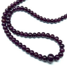 Natural Ruby Necklace | Smooth 7–13mm Rondelle Beads 81 Pcs 405.55 Carats | Deep Burgundy Red VS Clarity | 22 Inch