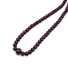 Natural Ruby Necklace | Smooth 7–13mm Rondelle Beads 81 Pcs 405.55 Carats | Deep Burgundy Red VS Clarity | 22 Inch