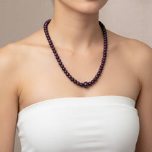 Natural Ruby Necklace | Smooth 7–13mm Rondelle Beads 81 Pcs 405.55 Carats | Deep Burgundy Red VS Clarity | 22 Inch