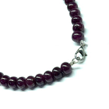 Natural Ruby Necklace | Smooth 7–13mm Rondelle Beads 81 Pcs 405.55 Carats | Deep Burgundy Red VS Clarity | 22 Inch