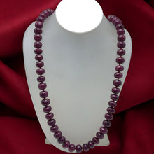 Natural Ruby Opera Necklace | Smooth 12-13mm Rondelle Beads 69 Pcs 1067.37 Carats | Scarlet Red VVS Clarity | 27 Inch